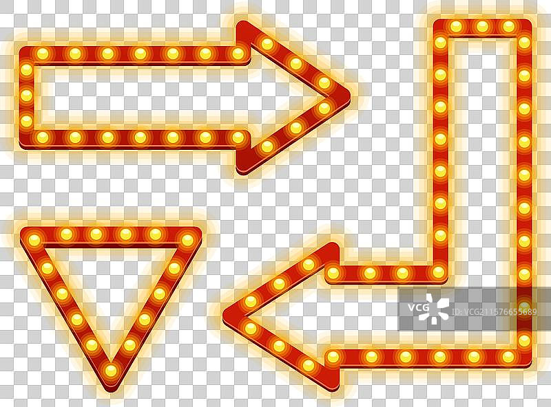 充满活力的复古灯泡标志 featuring图片素材