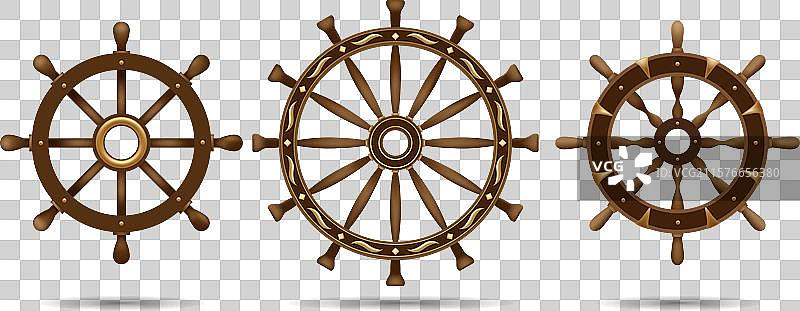 复古船舵图片素材