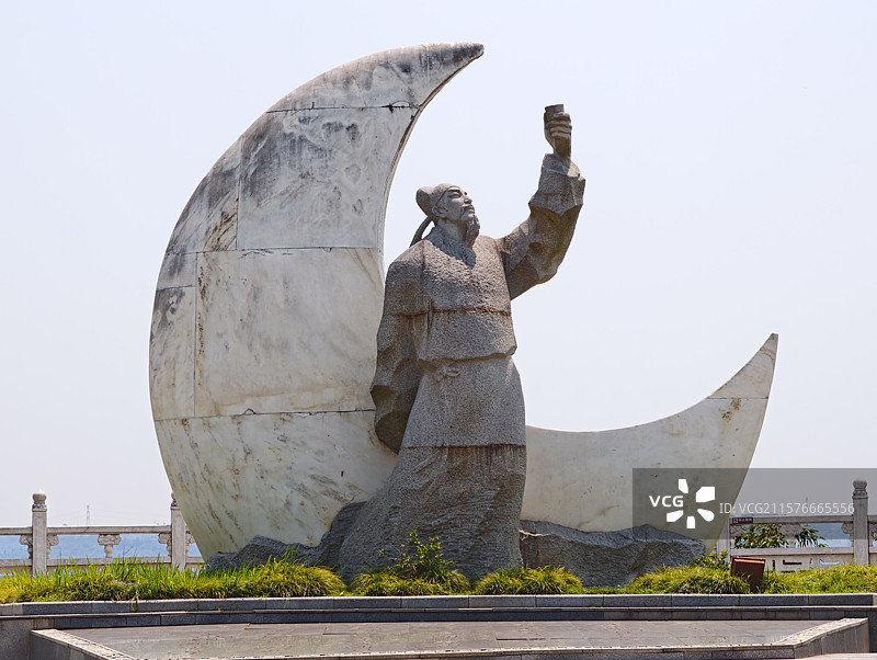 四川绵阳市青莲镇李白故里邀月台图片素材