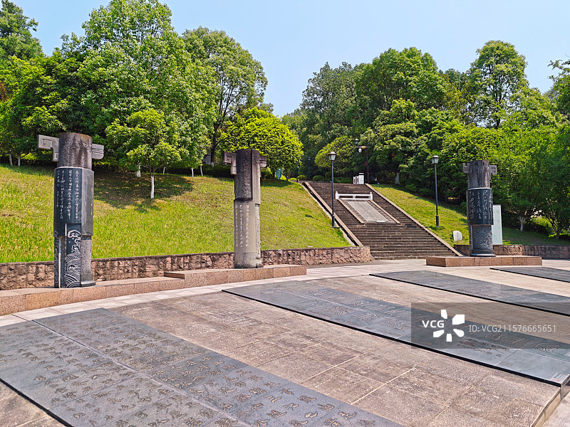 四川绵阳市青莲镇李白故里太白碑林石刻图片素材