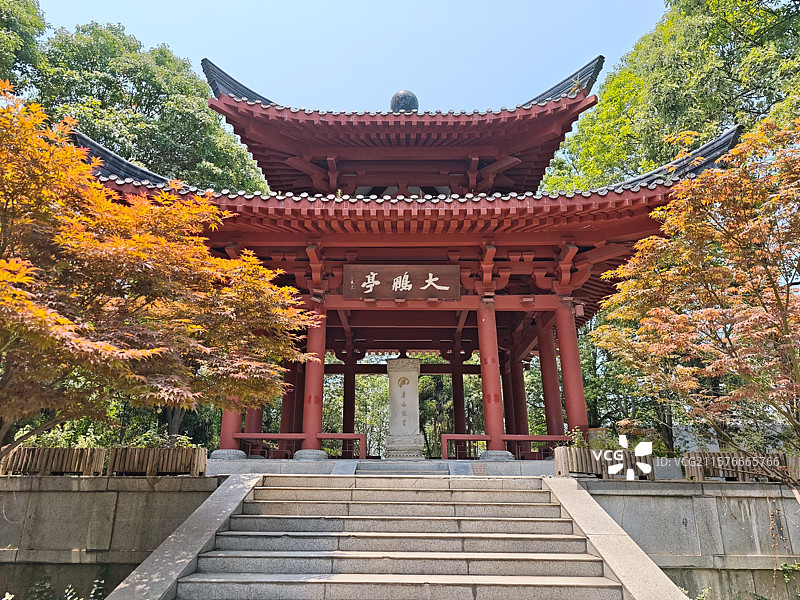 四川绵阳市青莲镇李白故里大鹏亭景色图片素材