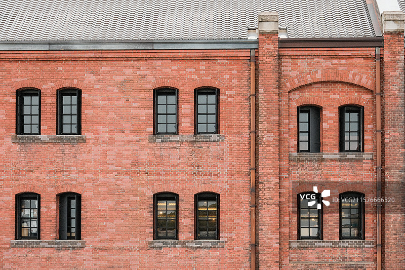 日本横滨红砖仓库图片素材