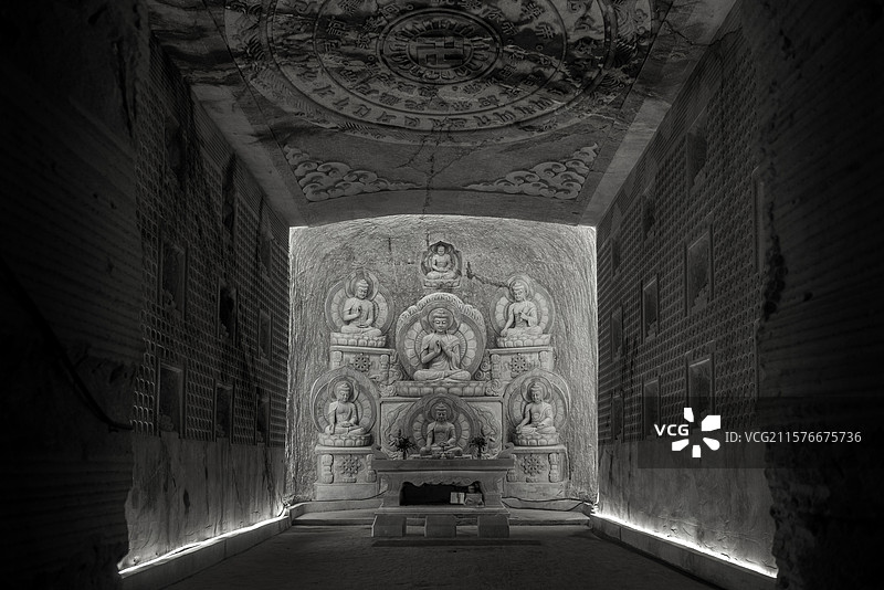 江南第一窟，福建省南平市顺昌县合掌岩石刻图片素材