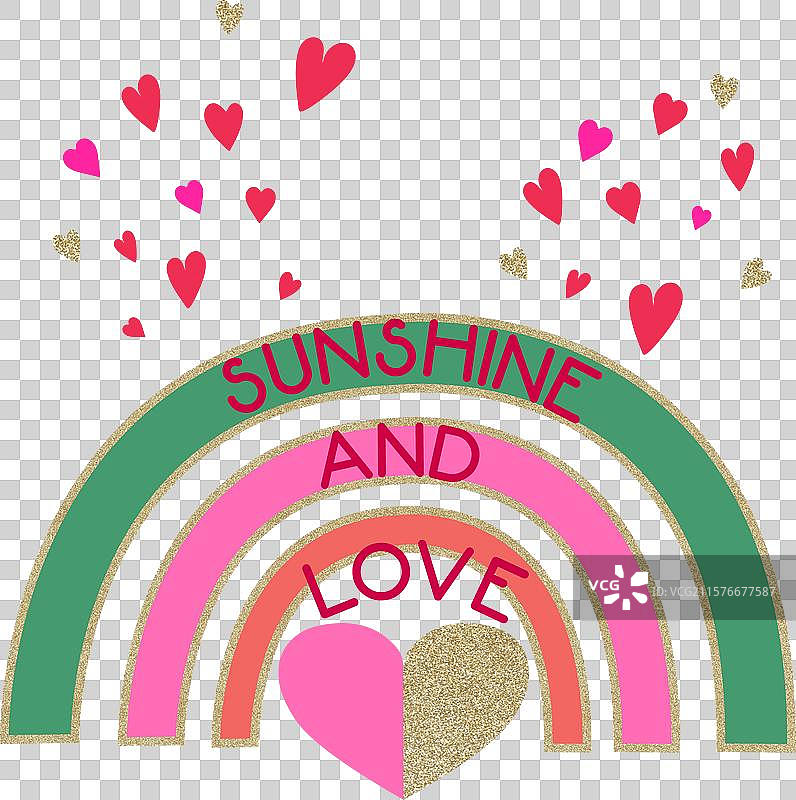 彩虹风格艺术图标和图形设计图片素材