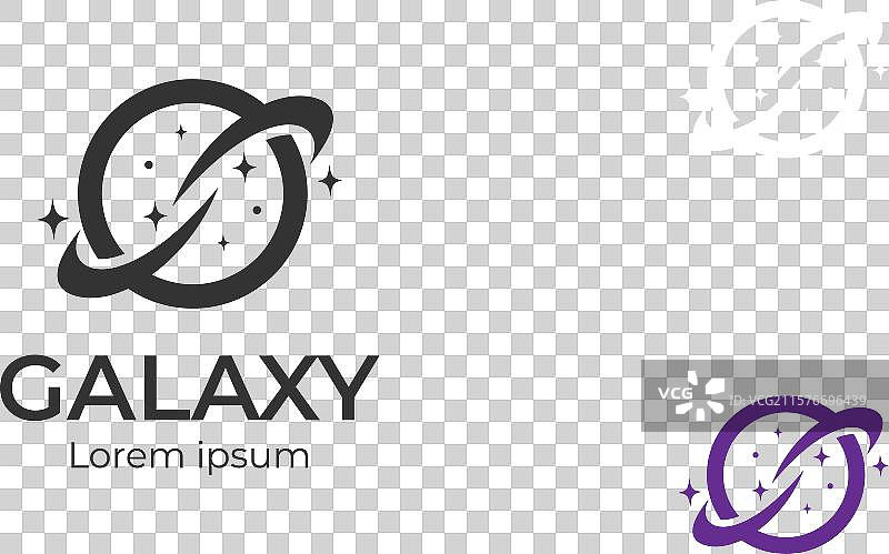 天文标志的星系行星图标符号图片素材