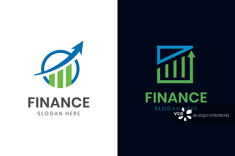 数据金融增长箭头图标logo设计图片素材