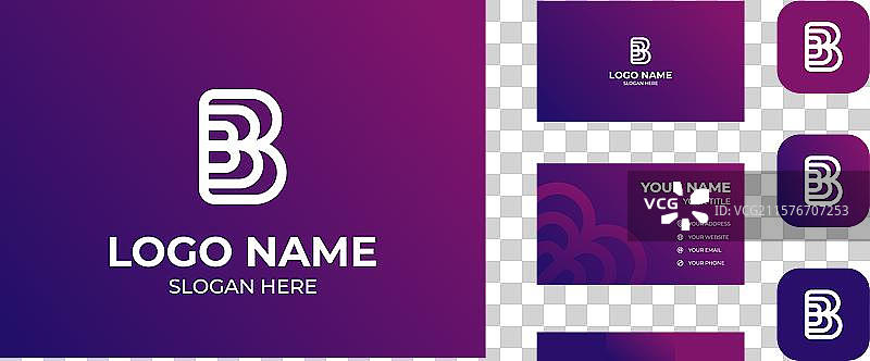 字母B或三个字母B的商业标志图片素材