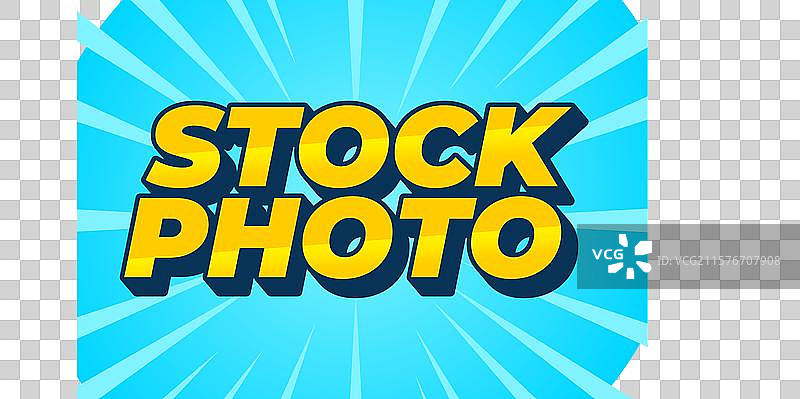 现代3D风格的股票照片文字效果图片素材