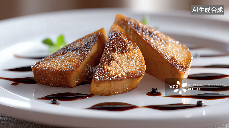 【AI数字艺术】美味的鹅肝图片素材