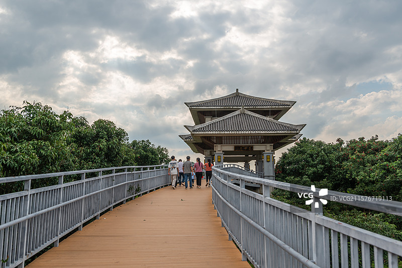高州荔枝主题公园（柏桥服务区、荔枝博物馆），中国广东省茂名市高州市根子镇图片素材