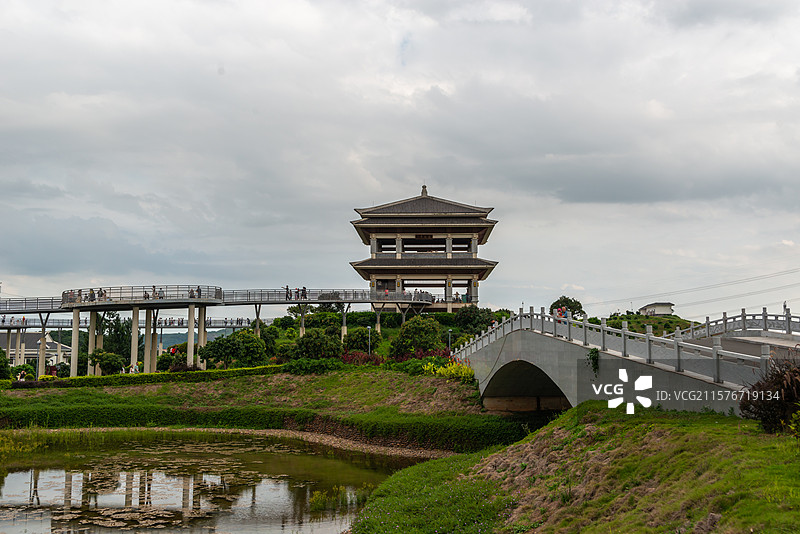 高州荔枝主题公园（柏桥服务区、荔枝博物馆），中国广东省茂名市高州市根子镇图片素材