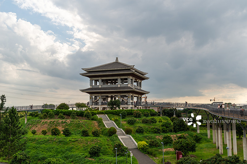高州荔枝主题公园（柏桥服务区、荔枝博物馆），中国广东省茂名市高州市根子镇图片素材