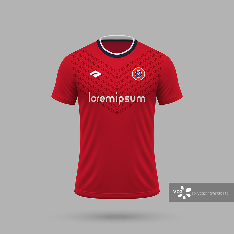 3D真实感的里尔风格足球球衣图片素材