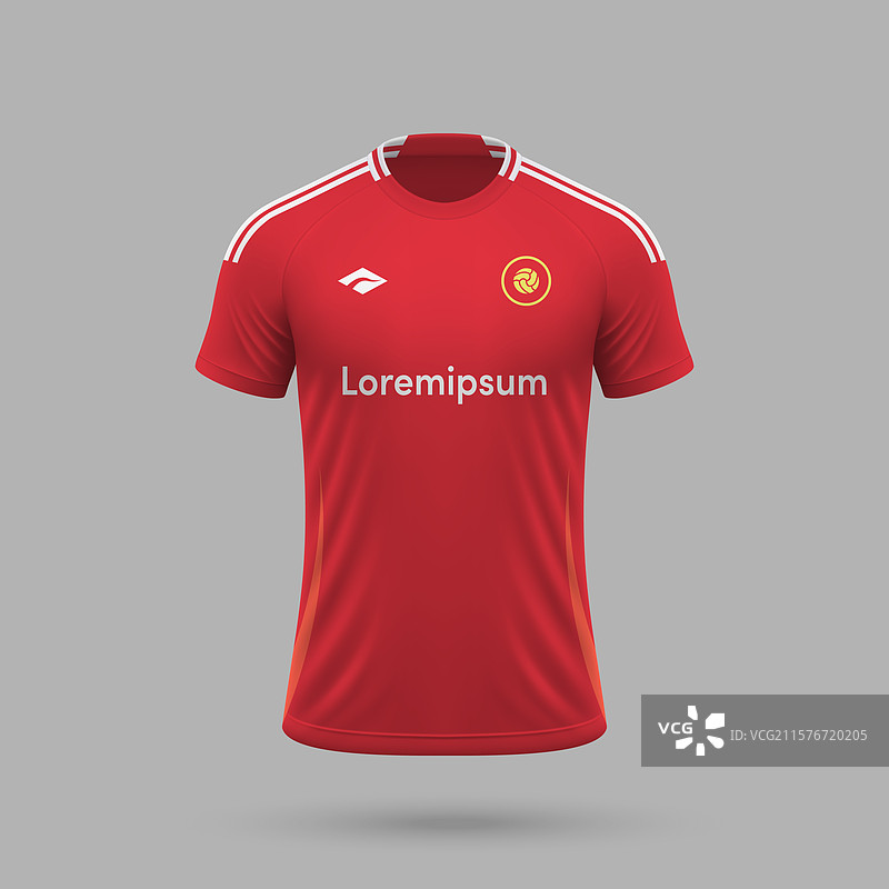 曼联的3D真实足球球衣图片素材