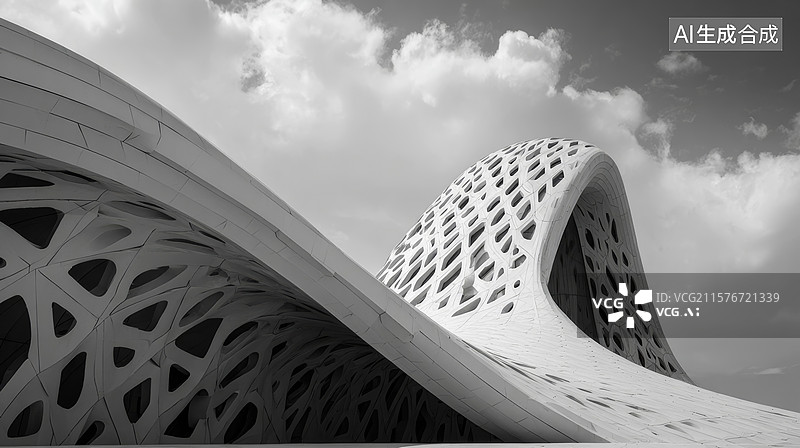 【AI数字艺术】现代建筑背景素材图片素材