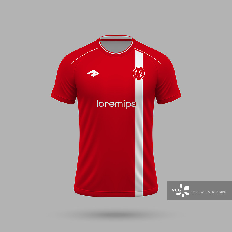 3D真实的蒙扎风格足球球衣图片素材