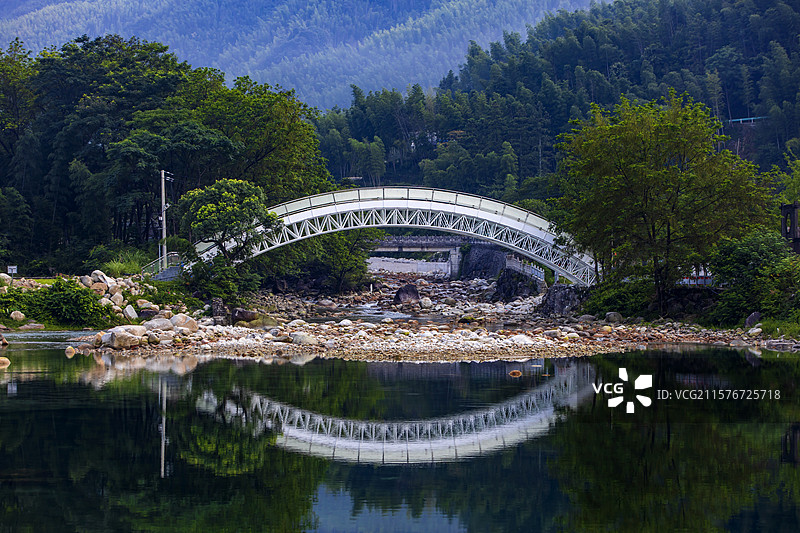 桂林猫儿山漓江源大峡谷夏日自然风光图片素材