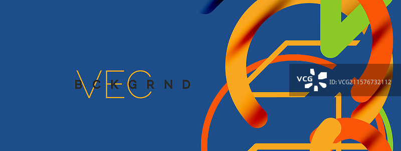 抽象背景中的圆形和多彩的圆圈图片素材