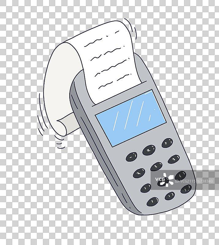 收银机账单图片素材