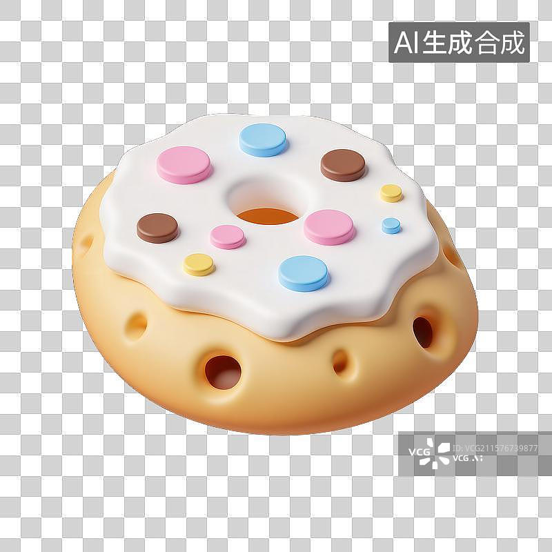 【AI数字艺术】甜蜜下午茶的美味点缀奶油甜点图片素材