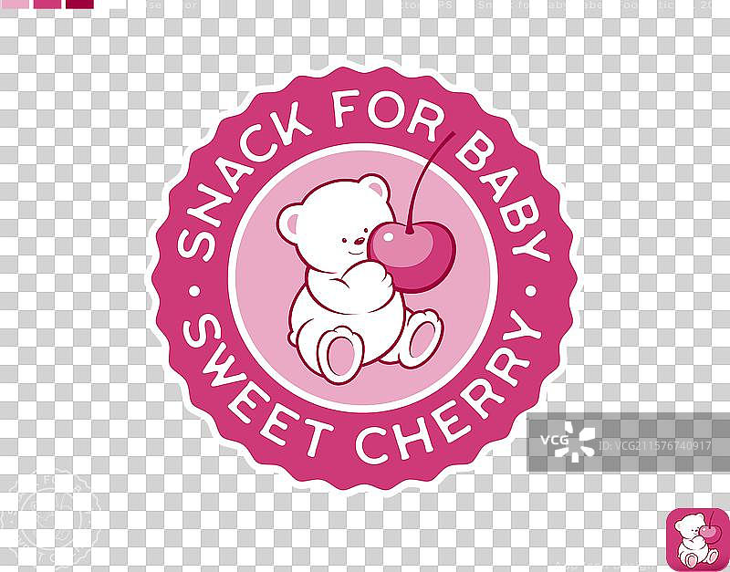婴儿零食标签图片素材