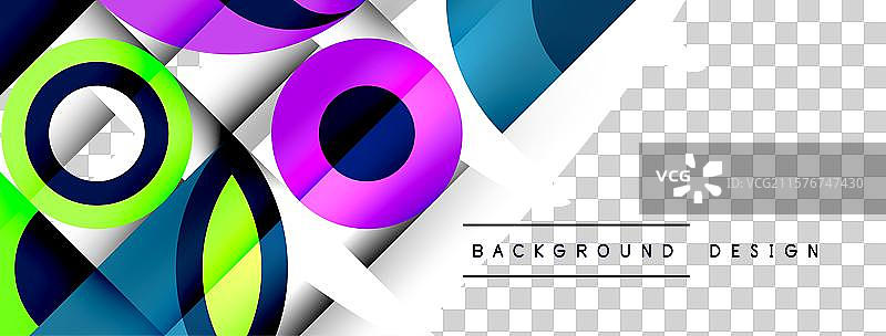 几何美丽的抽象圆形和花瓣图片素材