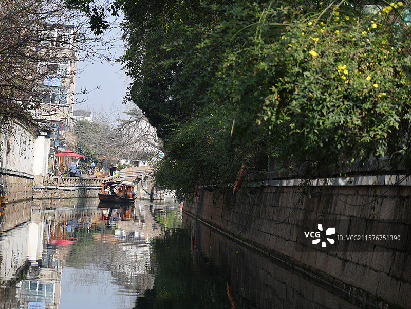 平江路，平江历史街区，中国大运河遗产点，古建筑，苏州古街，图片素材