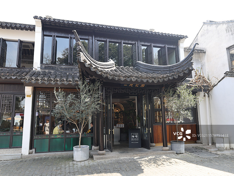 平江路，平江历史街区，中国大运河遗产点，古建筑，苏州古街，图片素材