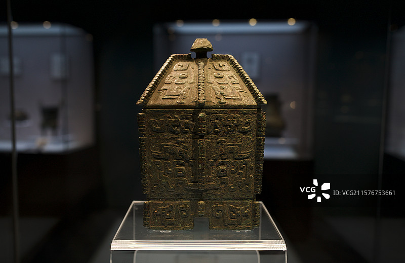 兽面纹方斝图片素材