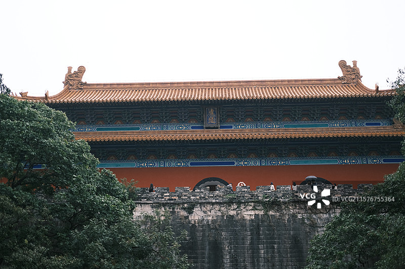南京明孝陵，方城明楼。图片素材