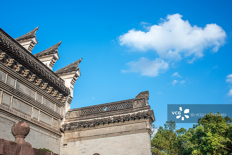 中国浙江宁波天一阁古建筑风光图片素材