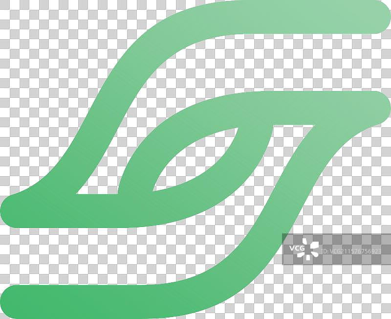 叶子标志设计 线条标志图片素材