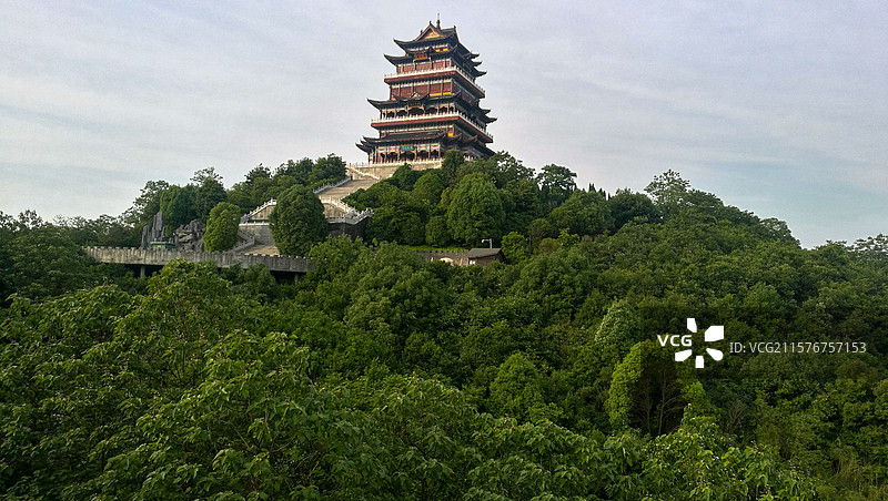 九江市南山公园德化楼图片素材
