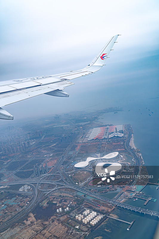 飞越厦门白鹭体育馆图片素材