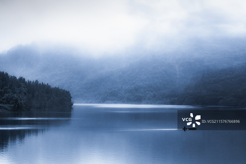 四川达州市郊区洋烈水乡图片素材