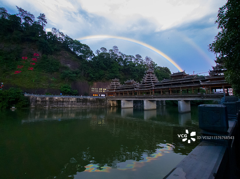 2025年6月通道侗族自治县的小城风光图片素材