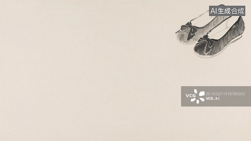 【AI数字艺术】水墨画背景右上图片素材