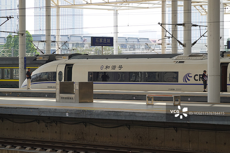 石家庄站月台图片素材