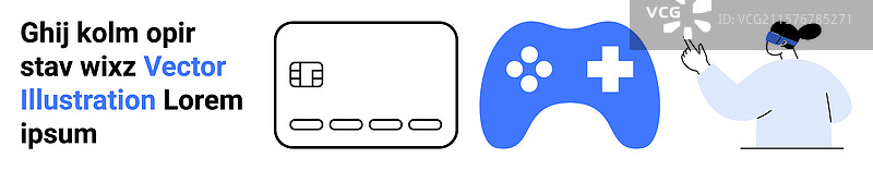 使用游戏手柄探索虚拟现实图片素材
