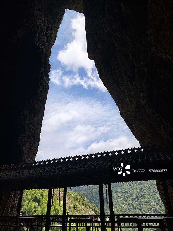 人文风景-浙江温州-雁荡山灵峰景区人文景观图片素材