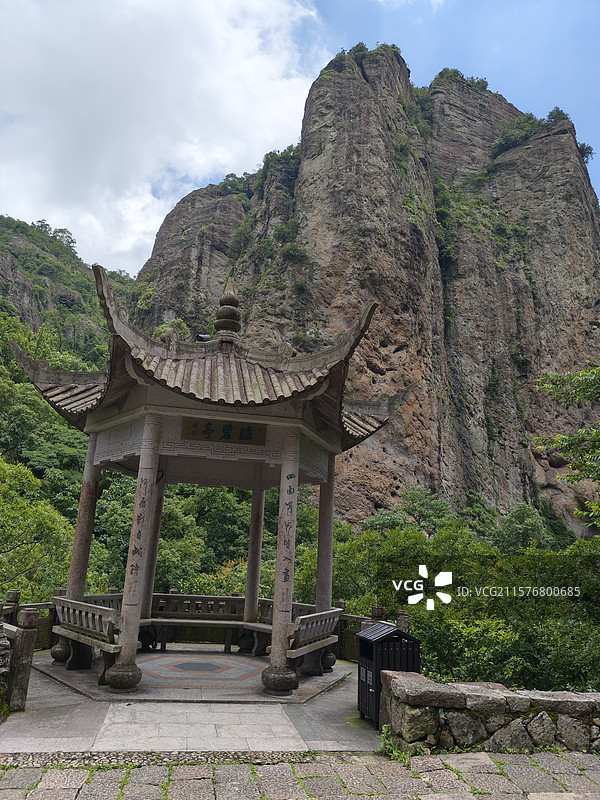 人文风景-浙江温州-雁荡山灵峰景区人文景观图片素材