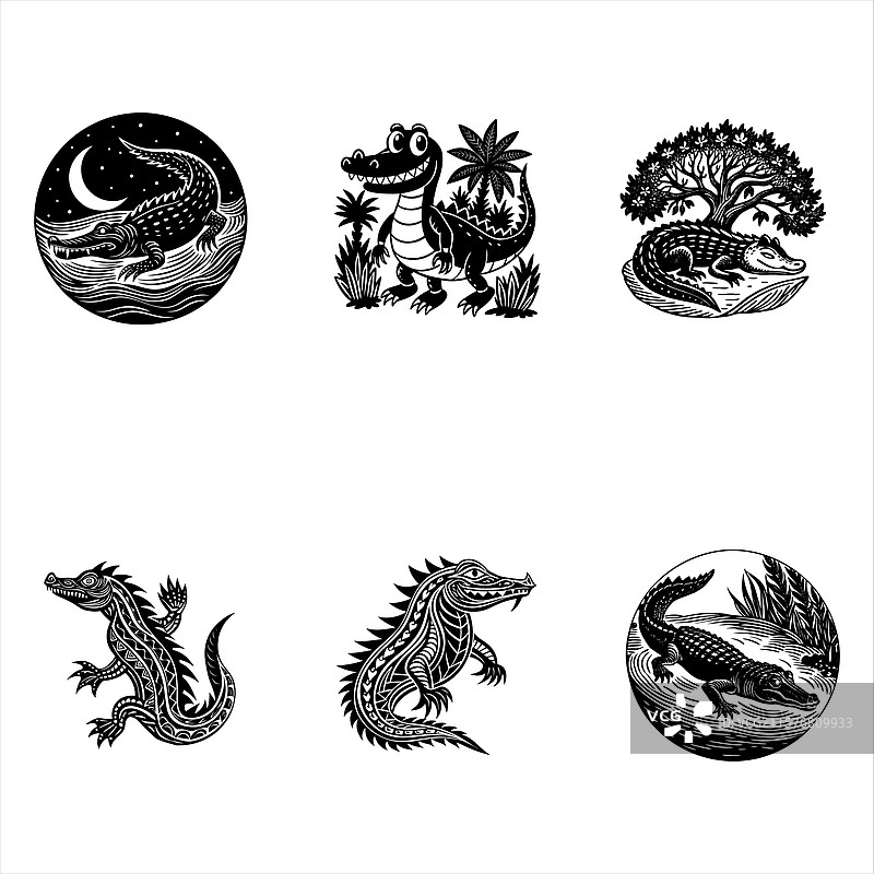 短吻鳄图片素材