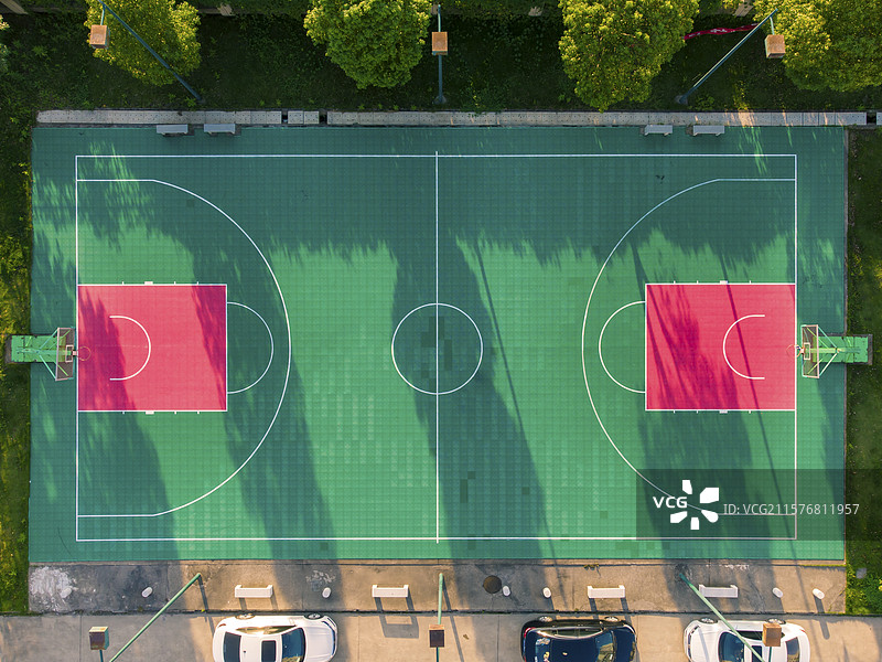 社区篮球场图片素材