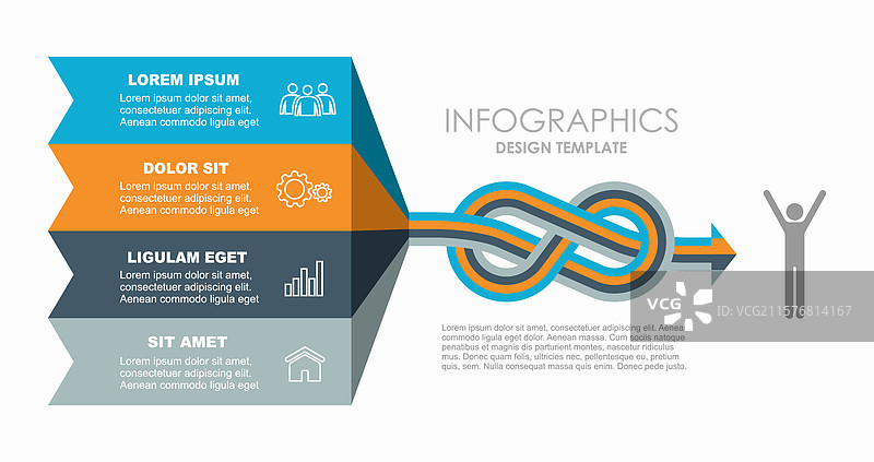 信息图设计模板，留有您填写的空间图片素材