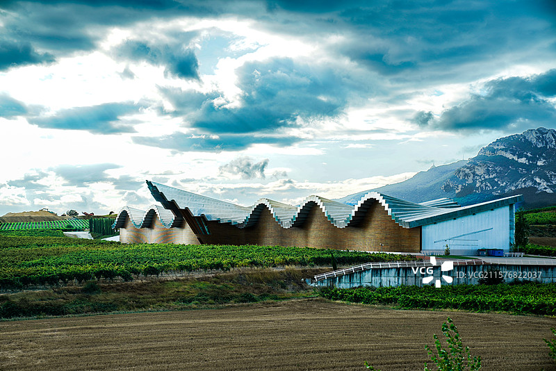 西班牙里奥哈葡萄酒产区酒庄及环境图片素材