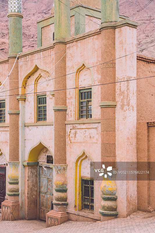 吐鲁番吐峪沟麻扎村图片素材