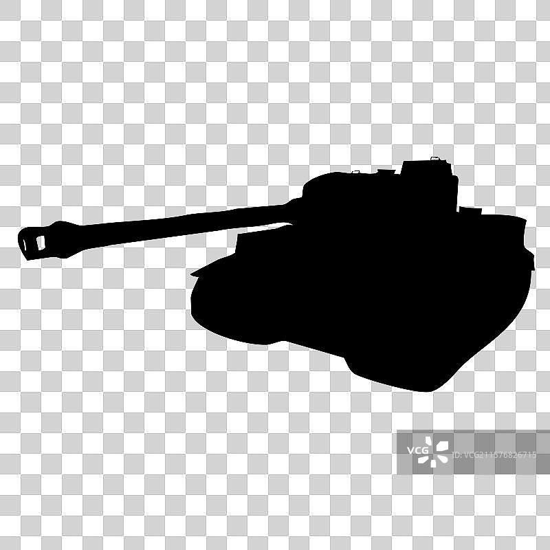 国庆阅兵坦克装甲车剪影图片素材