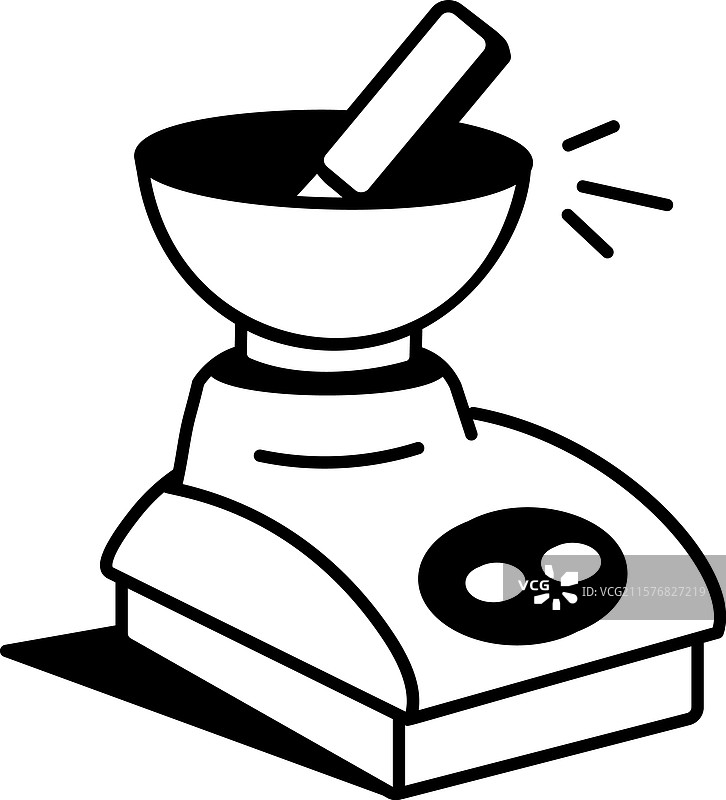 手绘的牙科混合器图标图片素材