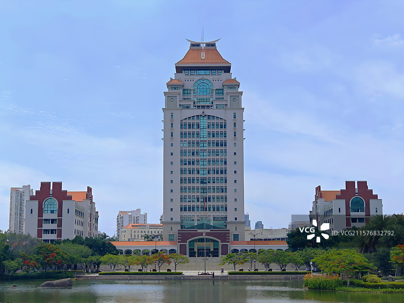 厦门大学思明校区的风光图片素材