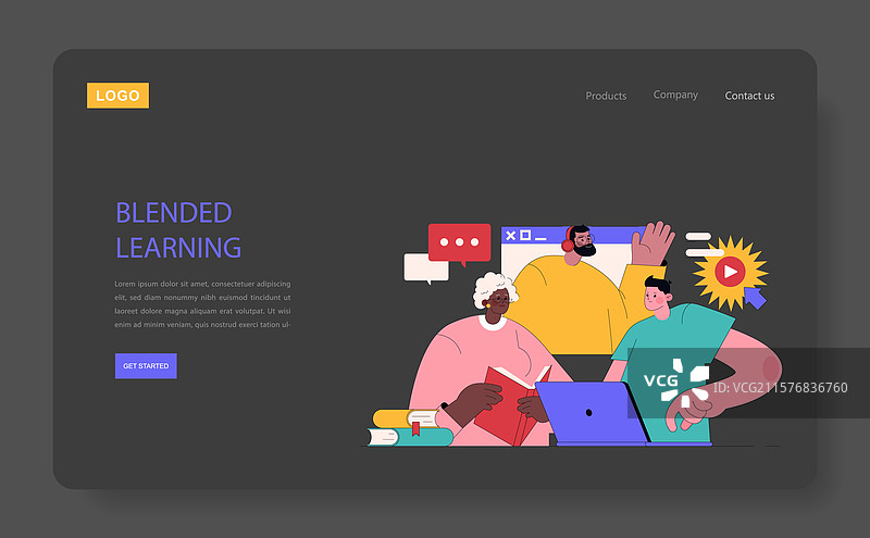 成人教育平面图图片素材